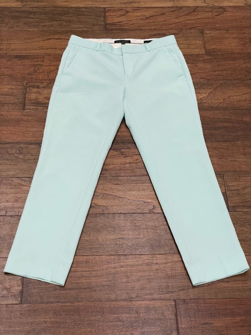 Banana Republic Avery Mint Green Ankle Pants Size 2 Stretch Career Spring Work